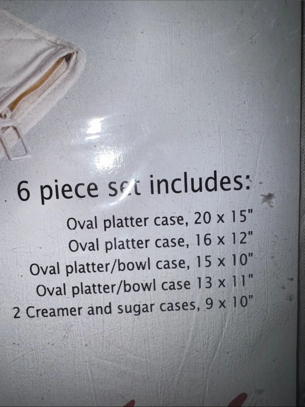 Canvas Quilted Accessory Cases - Cream (6 Piece Set) C1.B.1R